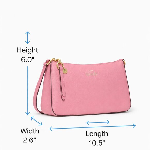 Kate Spade Ginnie Crossbody Grapefruit Soda Pink - Picture 9 of 9